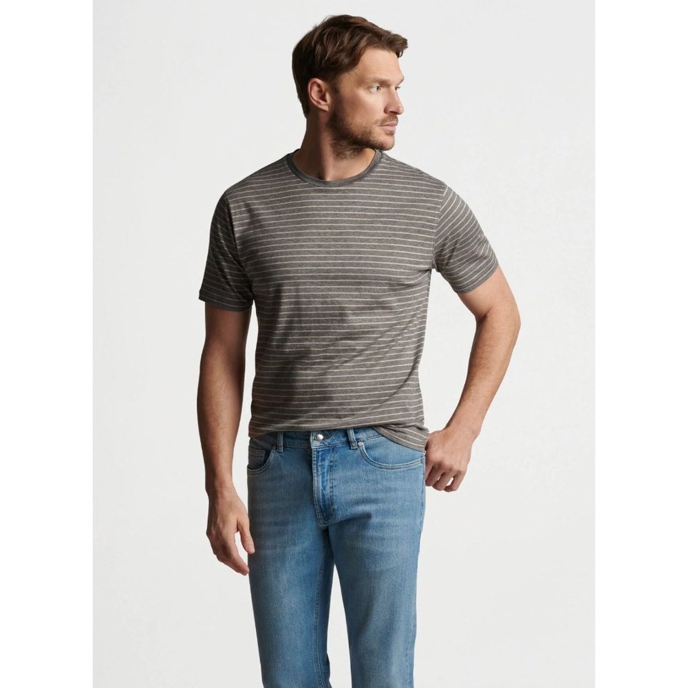 Peter Millar Colt Stripe T-Shirt Men’s XL Crown Crafted Gale New NWT $148 - Picture 1 of 13